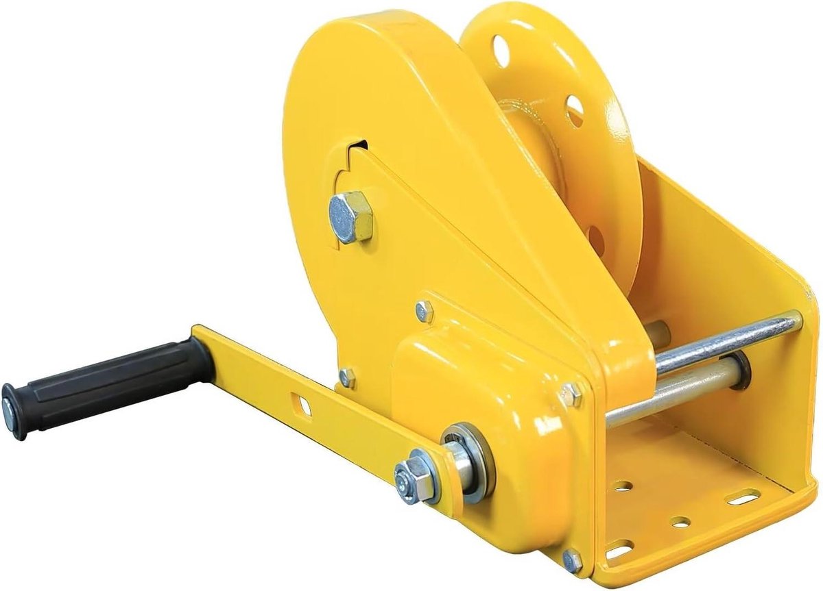 Handlier - Zelfborgende Lier - Zware Lasten Verplaatsen - Tweeweg Zelfborgend - 1800 LBS Capaciteit - Geel