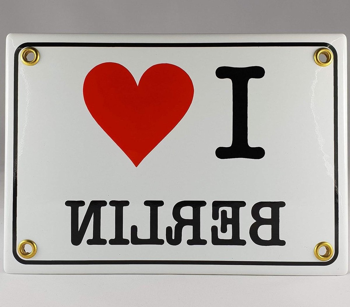 AGS Emaille bord handwerk Nr.33 - I Love Berlin