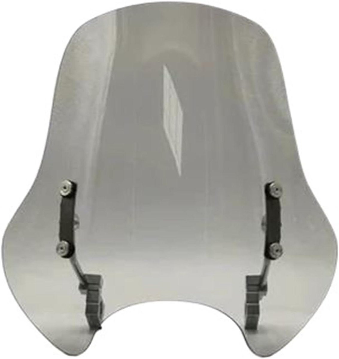 Motor Windscherm - Spoiler Deflector - Comfortabel Rijden - Universele Pasvorm - 47 cm Hoogte - Transparant Grijs