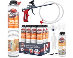 Kraken Bond Spuitbaar Isolatieschuim Pistool Kit – Spray Foam Insulation Gun Set met Accessoires – Professionele PUR Schuim Applicator