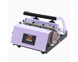 Hittepers Mokken - Bekersublimatie Apparaat - Creatieve Ontwerpen Maken - Snelle Transfer in 1 Minuut - 75-87 mm - Paars