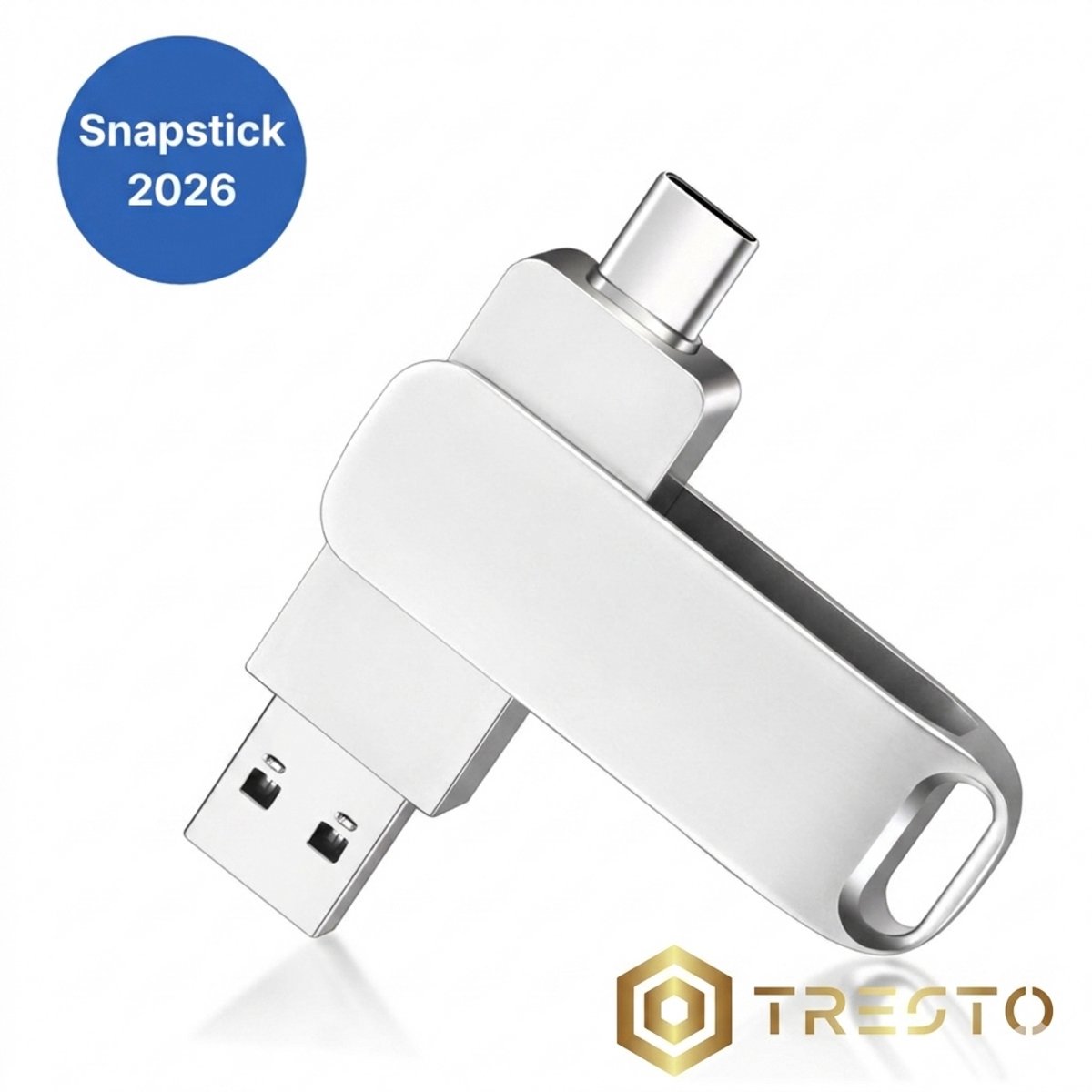 TRESTO - Snapstick 128 GB- Safesnaps - Mobiele Opslag - Voor Iphone & Android - Geheugenstick usb - Extern Geheugenopslag - Flashdrive Voor iPhone - Flash Drive - USB STICK