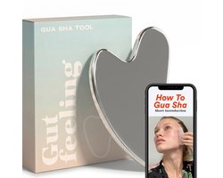 Gua Sha Steen van Roestvrij Staal - met Giftbox & Instructies