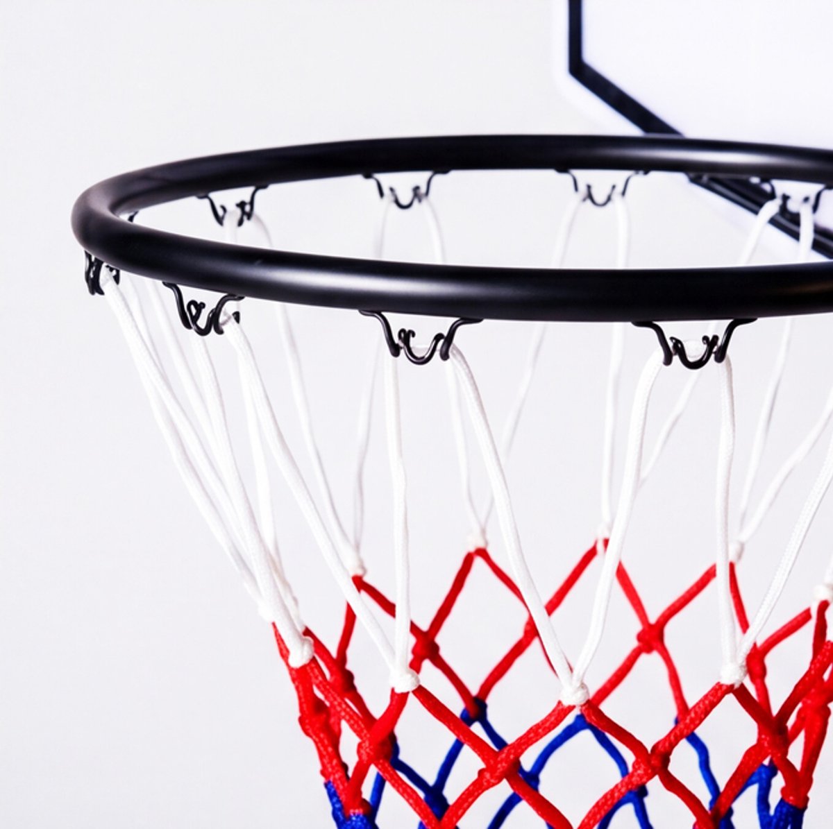 Basketbalstandaard Verstelbaar 155–215 cm – Met Basketbalring Ø 40 cm & Nylon Net – Metalen Frame – PE Backboard 71x45 cm – Verplaatsbare Basketbalpaal – Engelhart — afbeelding 10