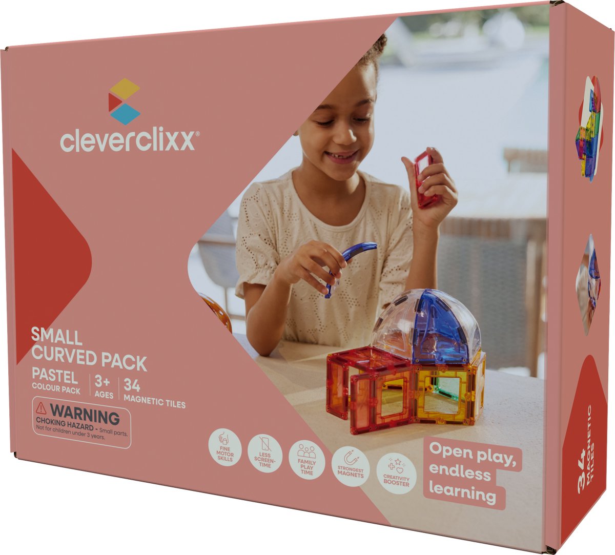 Cleverclixx Small Curved Pack Pastel 34-delig