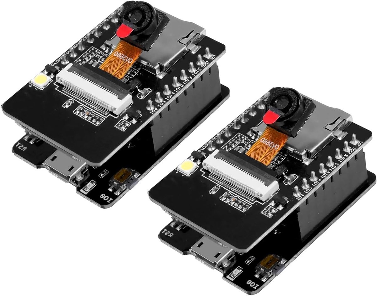 WiFi en Bluetooth Ontwikkelbord met Camera OV3660, Dual-Core ESP32, Type-C en TF Kaartsleuf voor Arduino Projecten