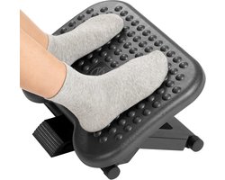Huauo Foot Rest 3 Height Adjustable Angle Adjustable Non-Slip Footrest for Office, Home, Travel