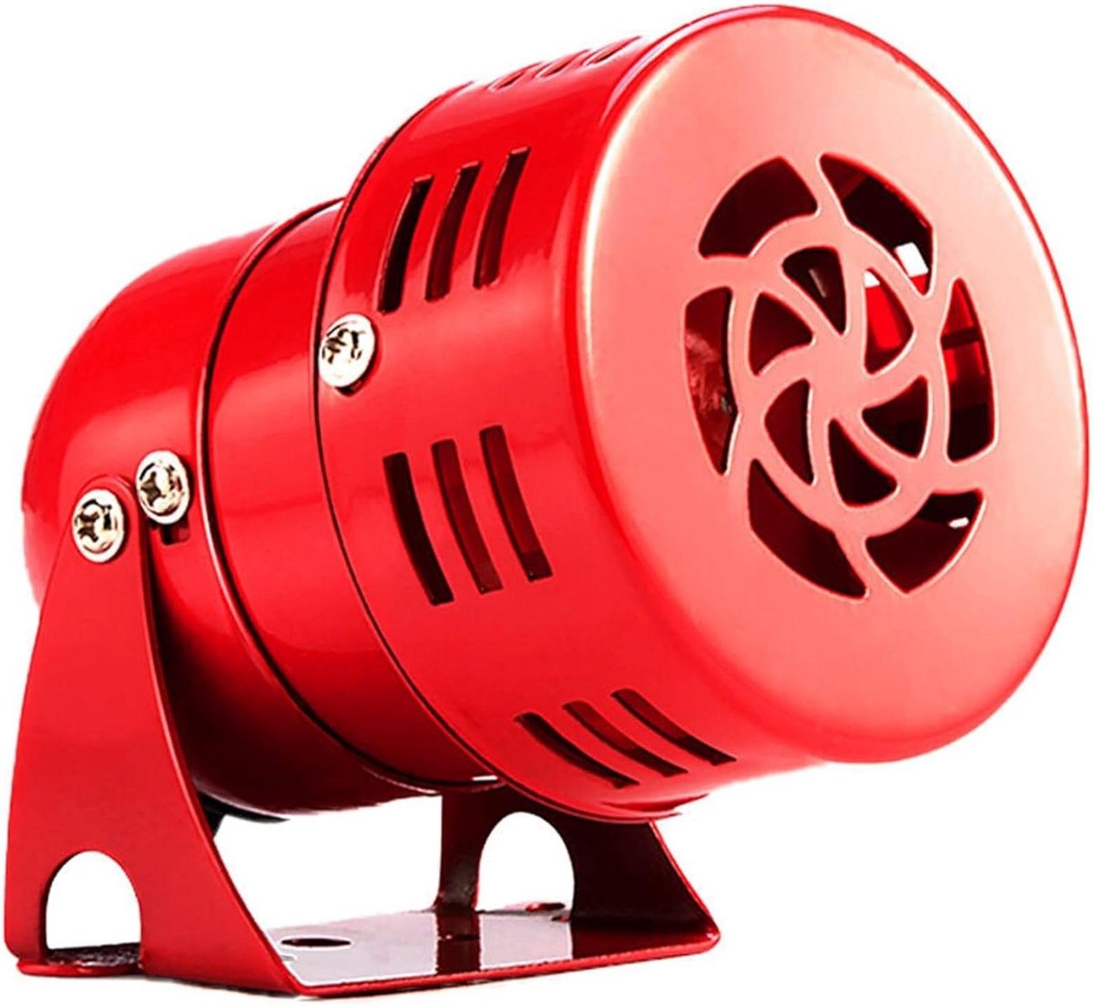 Metalen Sirene - Alarm Geluid - Veiligheid Verhoging - Meerdere Voltages - Mini Formaat - Rood