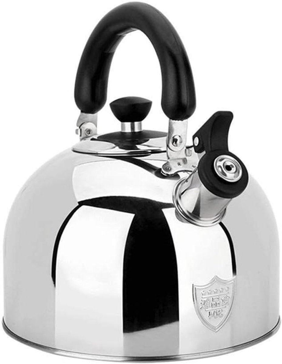 Waterkoker Fluitketel - Theepot RVS - Water Koken - Anti-verbrandingsgreep - 3 Liter - Roestvrij Staal