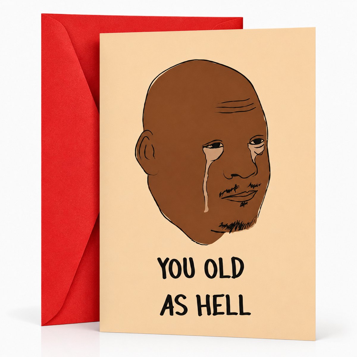 Enluxe Grappige Verjaardagskaart - 'You Old As Hell' - Hilarische Kaart voor Hem/Voor Haar - Perfect voor Elke Leeftijd - Uniek Cadeau Idee