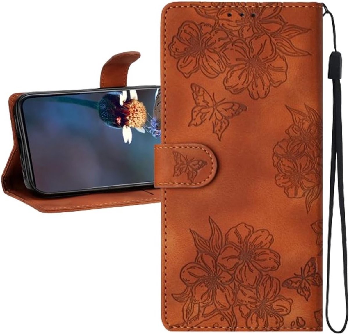 iPhone 11 Wallet Book Flip Folio Hoes met Kaarthouders, Kickstand en Magnetische Sluiting, Schokbestendige Bescherming