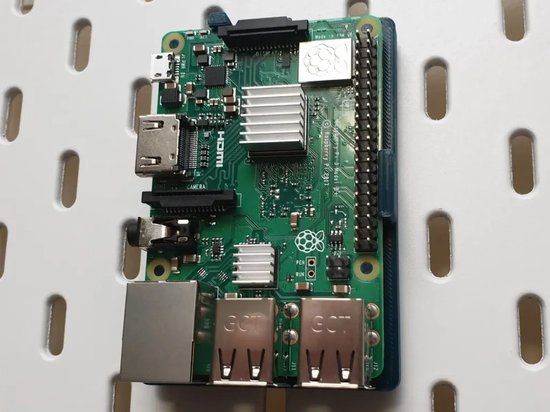 Raspberry Pi Houder Voor IKEA SKÅDIS - Raspberry Pi 3B+ 4 En 5 Mount - Pegboard Wandhouder - Kabelmanagement Organizer - Smart Home Accessoire - Home Assistant Beugel - Bureau Orga