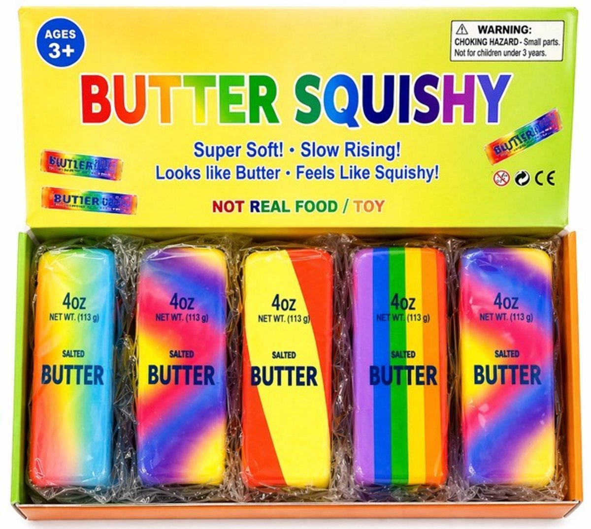 Rainbow Butter Squishy - Mega Hype - Must Have - Fidget Toy - Slow