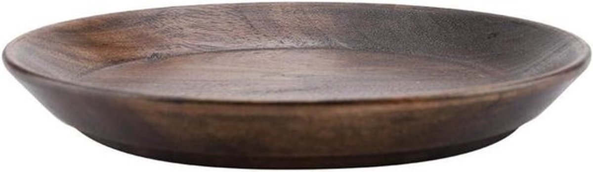 Multifunctioneel rond houten dienblad voor fruit, voedsel en cake - 15cm