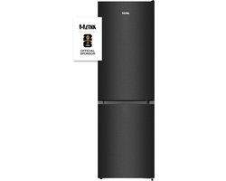 ETNA KCV587NZWA - Koel-en vriescombinatie - Vrijstaand - Zwart - Energielabel A - 304l - Super Freeze - 35 dB - LED verlichting
