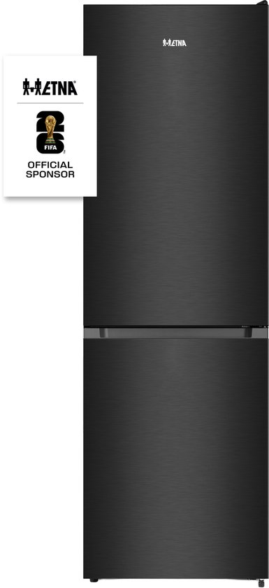 ETNA KCV587NZWA koel-vriescombinatie vrijstaand 304L RVS energiezuinig A inverter compressor 35 dB LED