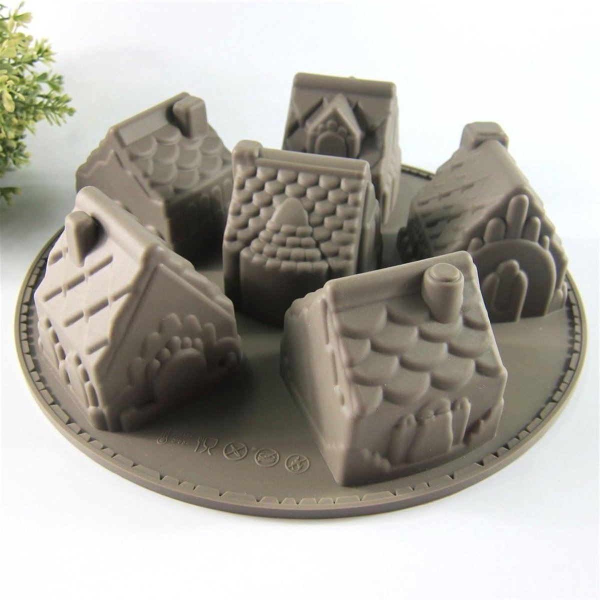 Siliconen Bakvorm voor Chocolade, Jelly en Snoep - 6-Hole 26 x 26 x 6.3 cm, Perfect voor Taartdecoratie en Creatief Bakken