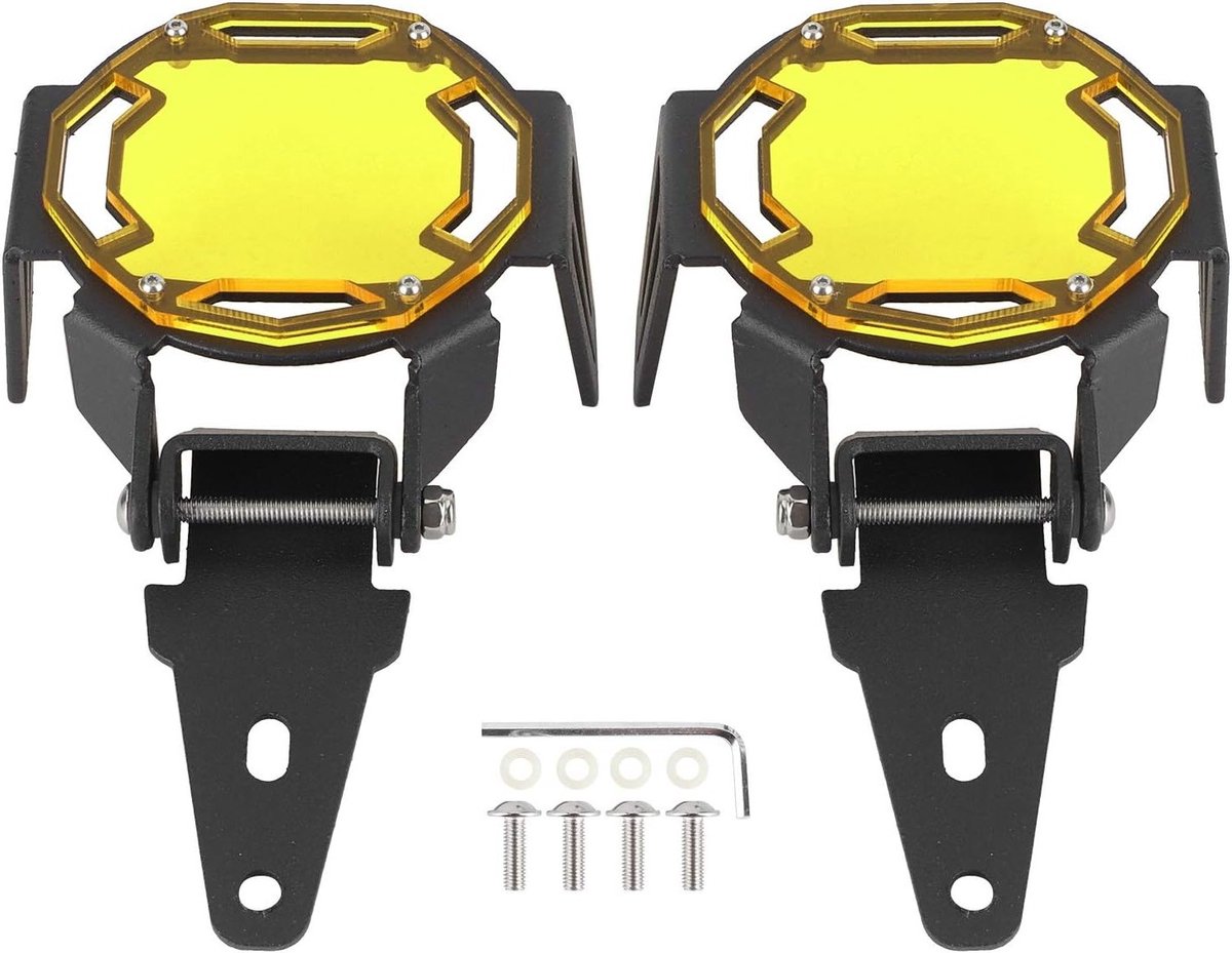 Beschermhoes voor Motorrijders, Fog Light Protector voor R1200GS/R1250GS Adventure LC, LED Lamp Bescherming, Geel, Duurzaam en Weerbestendig