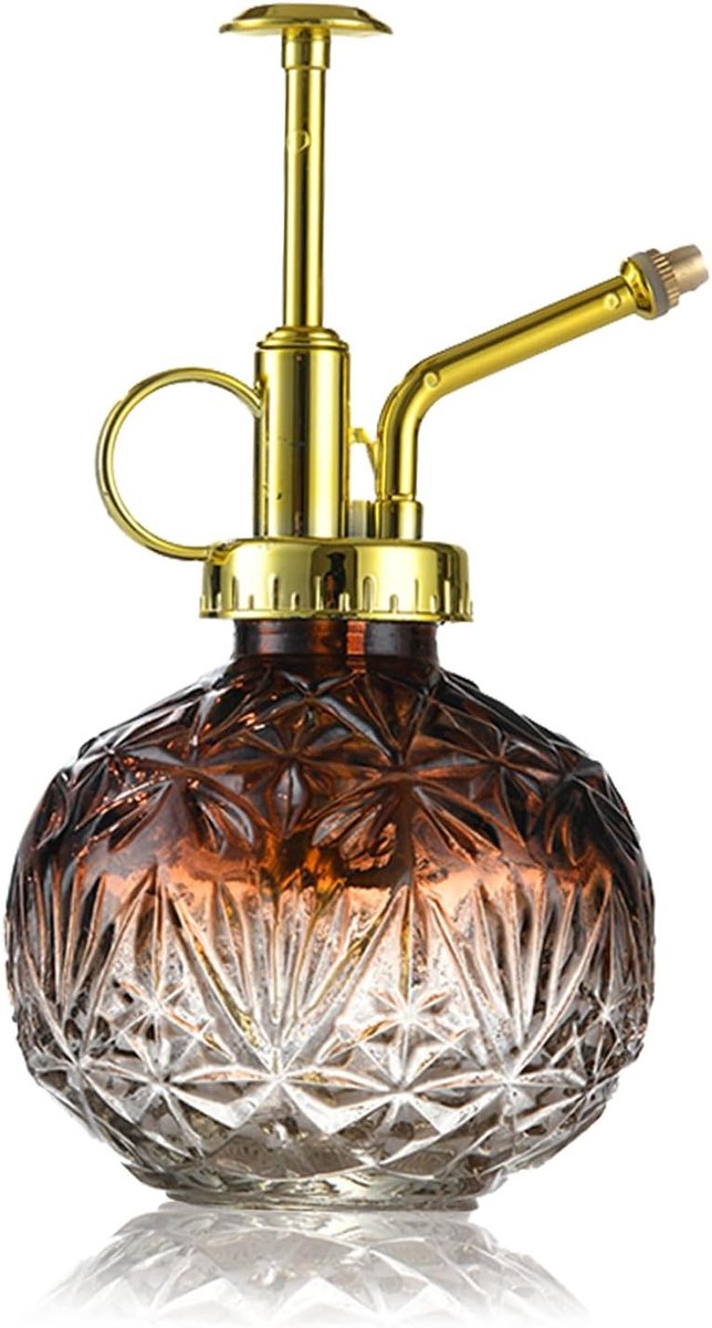 Retro Geïmpregneerde Plantenspuit van Glas, 240 ml, Ideaal voor Binnen en Buiten, Perfect voor Planten, Bloemen en Tuinonderhoud