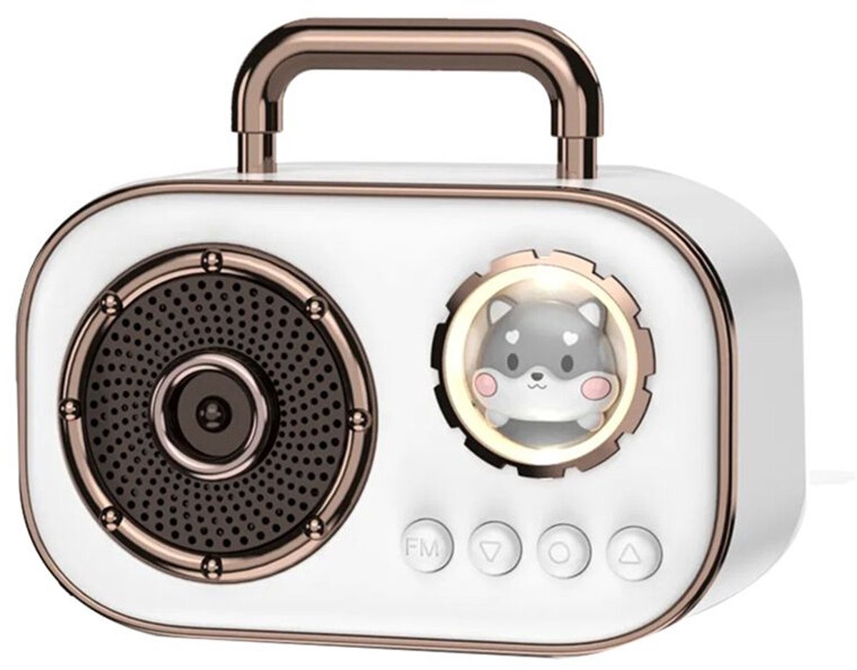 Retro luidspreker, subwoofer, draadloze luidspreker, hoogwaardige desktopluidspreker, draagbare luidspreker