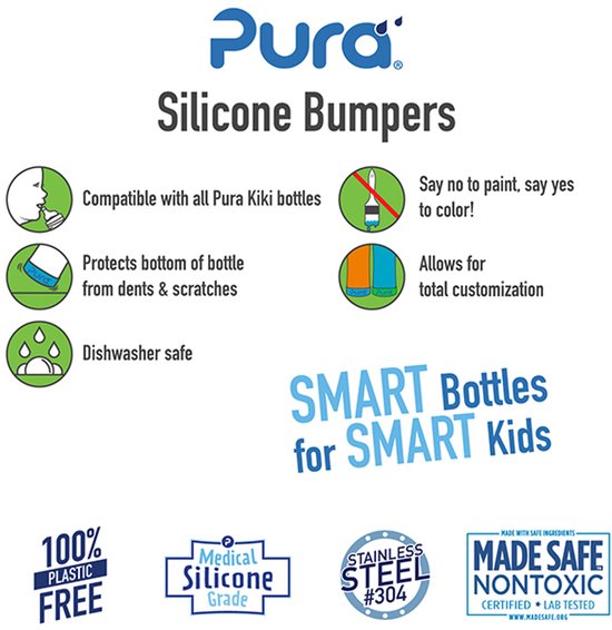 Pura Silicone Bumpers - Grijs - 2 stuks van Merkloos — afbeelding 2