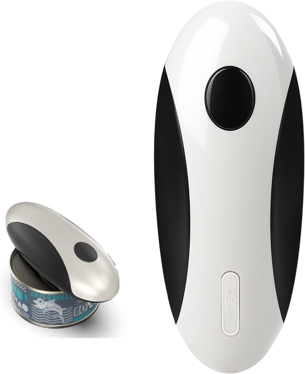Automatische Magnetische Elektrische Blikopener, Eenvoudig in Gebruik, Contactloze Opening voor Senioren en Mensen met Artritis, 500mAh