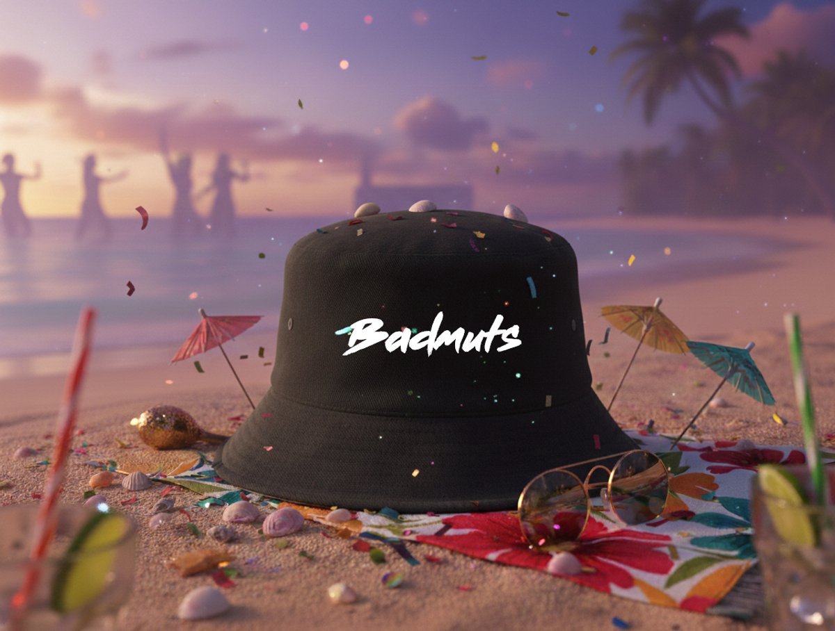 Badmuts Bucket Hat | Black | Maat XL
