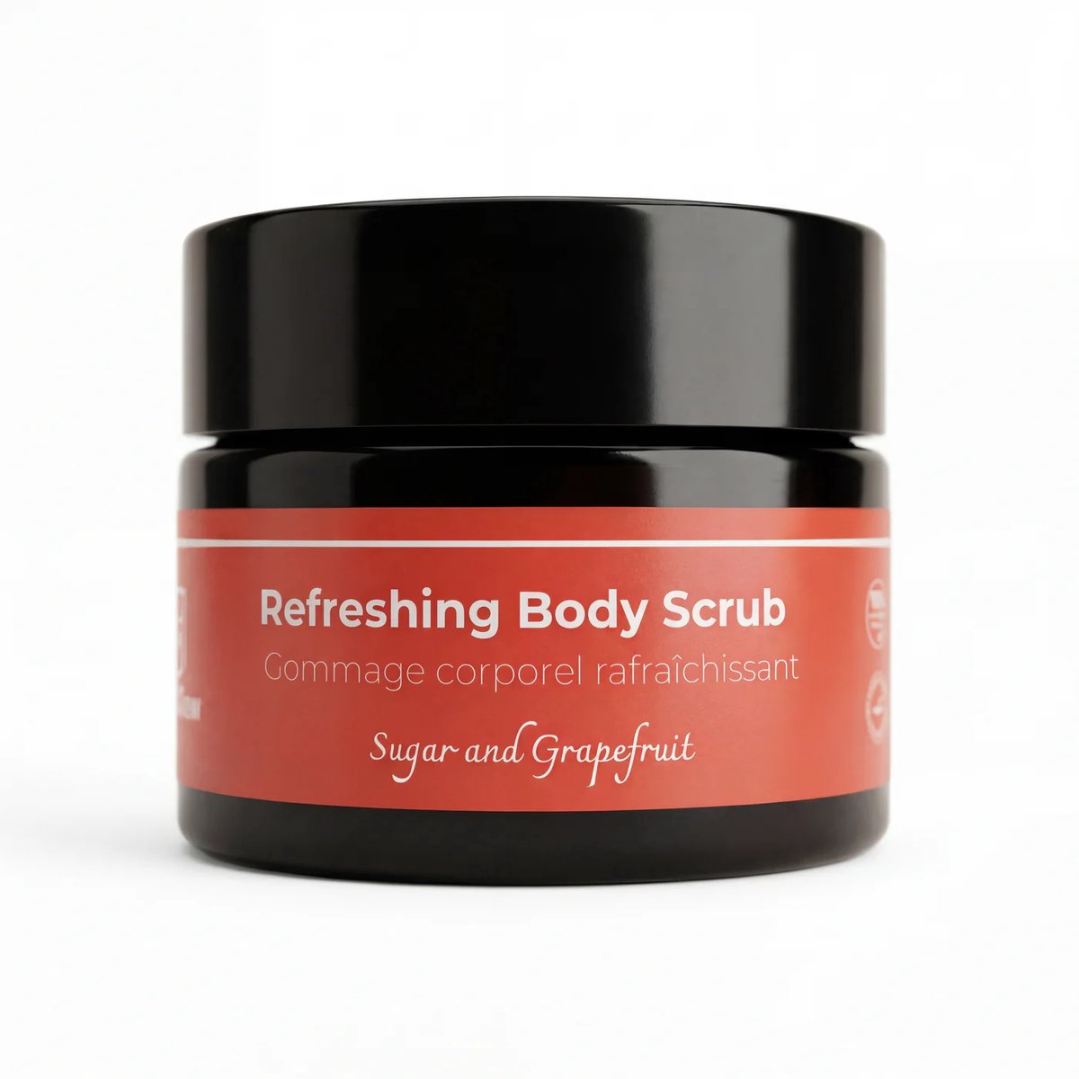 Sugar Body Scrub - Suikerscrub 100% Natuurlijk - Exfoliërende Lichaamsscrub - Grapefruit Essentie - Premium Glas - Anti Droge Huid - Wellness Sfeervol - 120ml