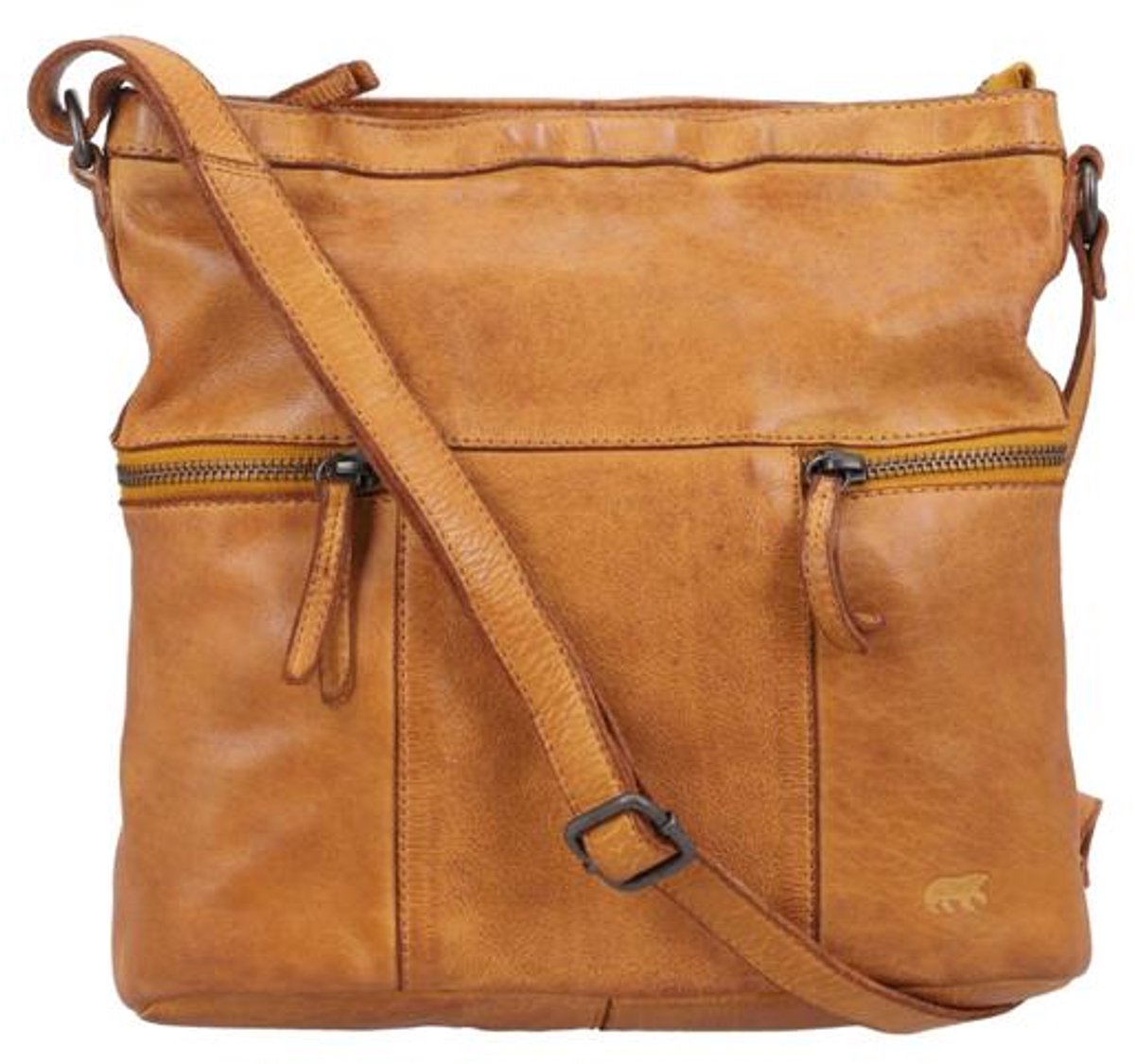 Bear Design Chessie Crossbodytas Medium Dames - Leer - Geel