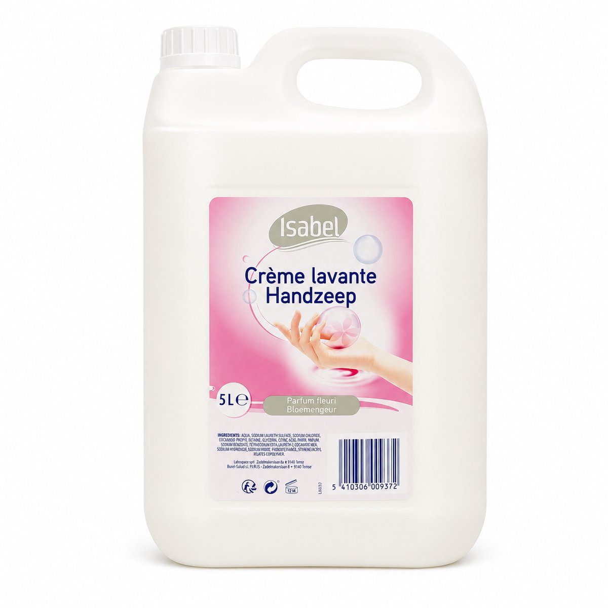 Isabel - Handzeep - Navulling - Dispenser of Pompje - 5 Liter - Voordeelverpakking