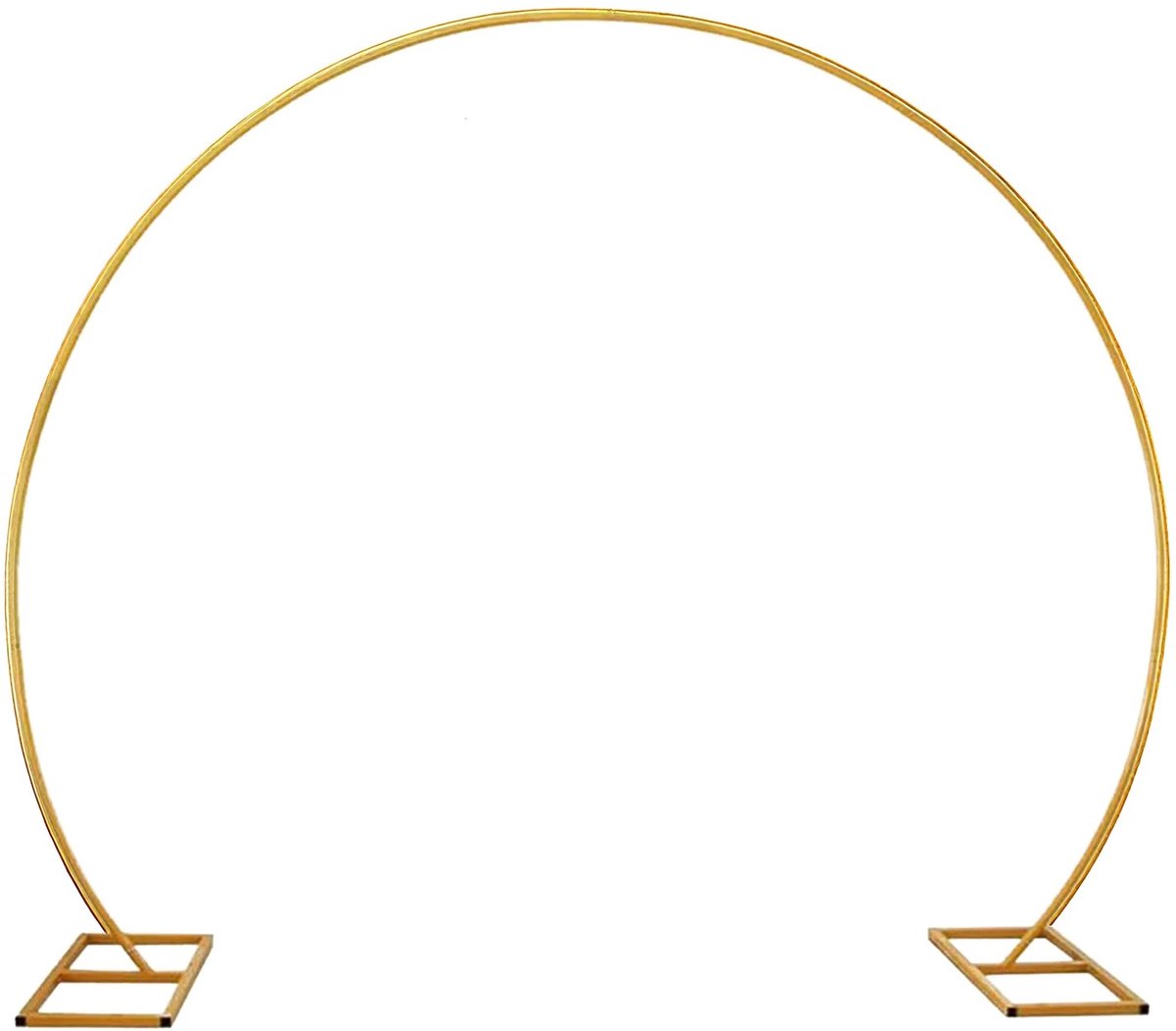 SmartLiving.Store - Boogstandaard - Ronde bruiloftsboog - Trouwboog - Ballonnenframe - Goud - 200x180cm