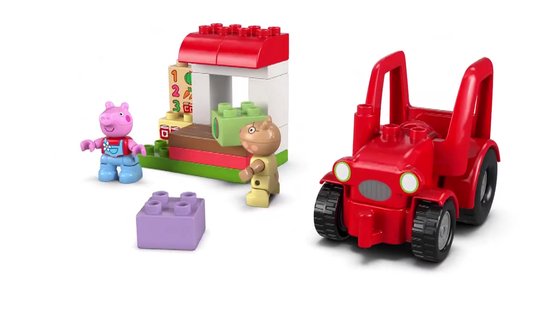 LEGO DUPLO Peppa Big Tractor en Marktkraam Dieren Speelgoed voor Peuters - 10468