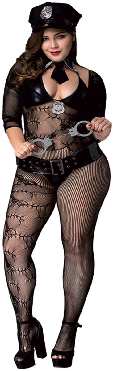 Paris Hollywood - Sexy Politiepakje - Plus Size - XL/XXL