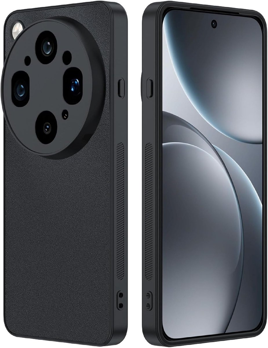Zandarix Geschikt voor Oppo Find X9 Ultra - Anti kras - Ultradun - Harde PC - Koolstofvezeltextuur - Back Cover Hoesje - Zwart