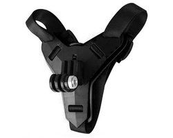 Bevestiging voor actiecamera, verstelbaar, eenvoudig te installeren, kinband voor helm, kinband voor motorfiets, geschikt voor GoPro.