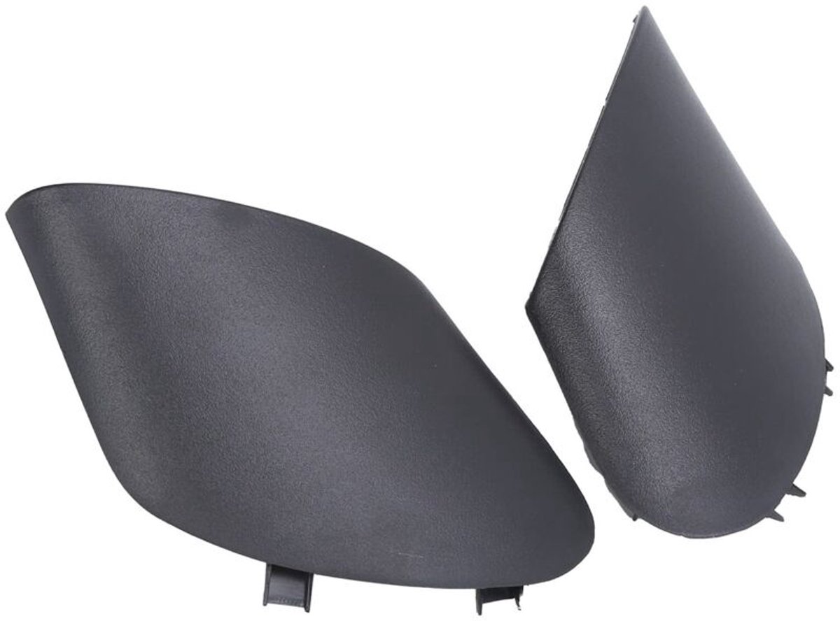 Een set afdekkapjes voor de zijspiegelarmen van een geschikt voor Fiat 500 cabriolet, onderdeelnummer 0735642839.