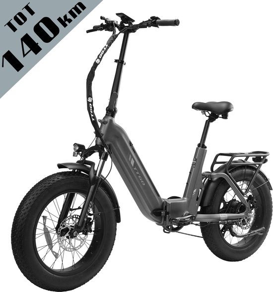 Elektrische Opvouwbare Fatbike TTGO F6 Pro 20×4 Inch Full Suspension 864Wh Accu 140 km Actieradius
