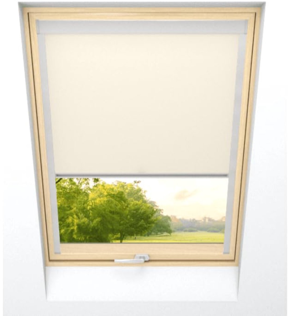 time4blinds - Dakraam Rolgordijn - Breedte 390mm, Hoogte 812mm - Compatibel met Velux, Com