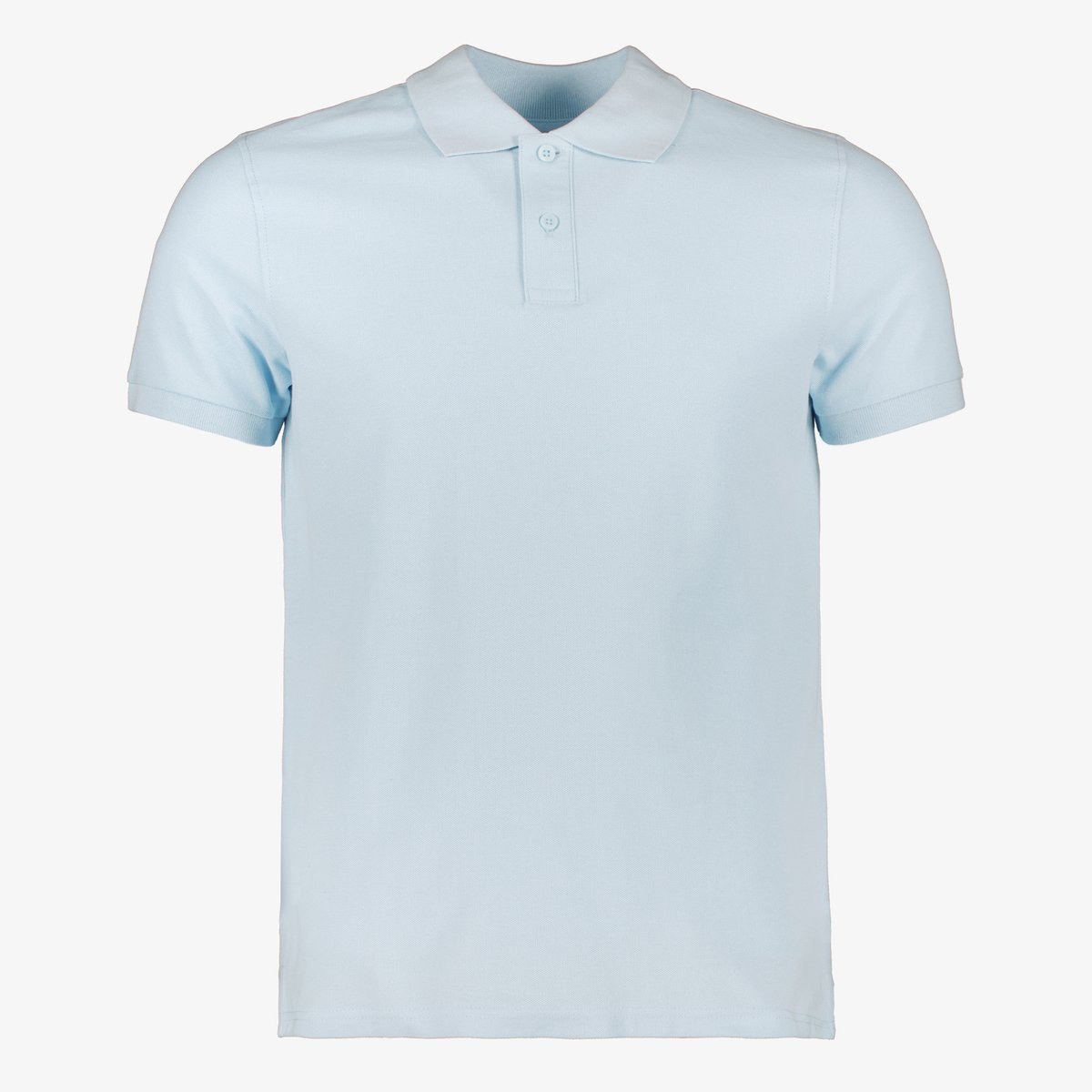 Unsigned heren polo lichtblauw - Maat L