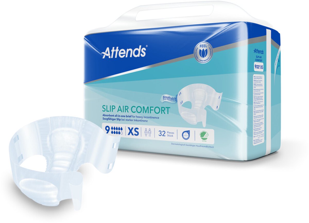 Attends Slip Air Comfort 9 XS - 1 paquet de 32 protections
