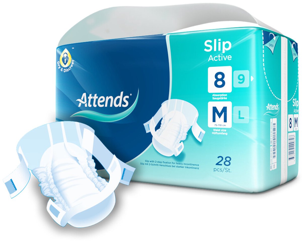 Attends Slip Active 8 M - 28 stuks