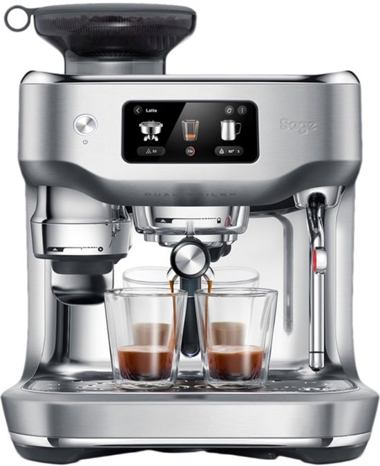 Sage SES995BSS the Oracle Dual Boiler RVS - Pistonmachine - Touchscreen - Dual Boiler - Automatische tamper - Automatische melkopschuimer - Automatische maalstand - Espressomachine