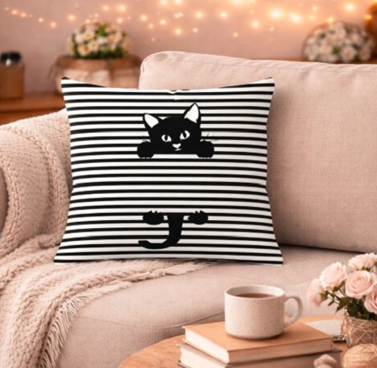 Purrfect Love Collection Kussenhoes - 40x40 cm