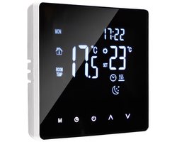 WiFi Slimme Thermostaat – LCD Touchscreen – Programmeerbaar Weekprogramma – Temperatuurregelaar voor Vloerverwarming