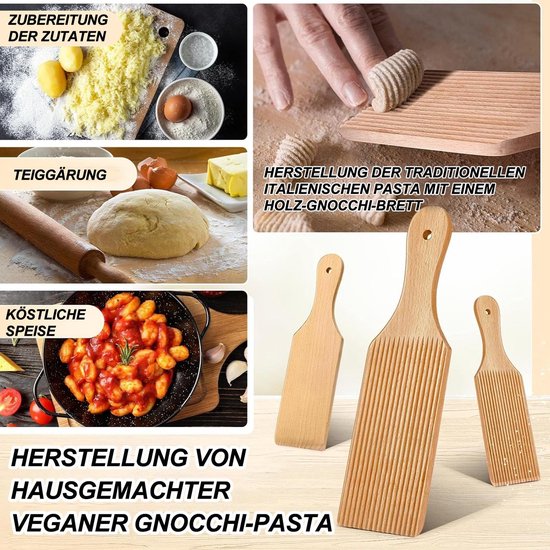 Dailygoods - Houten Gnocchiplank voor het Maken van Pasta van Dailygoods — afbeelding 3