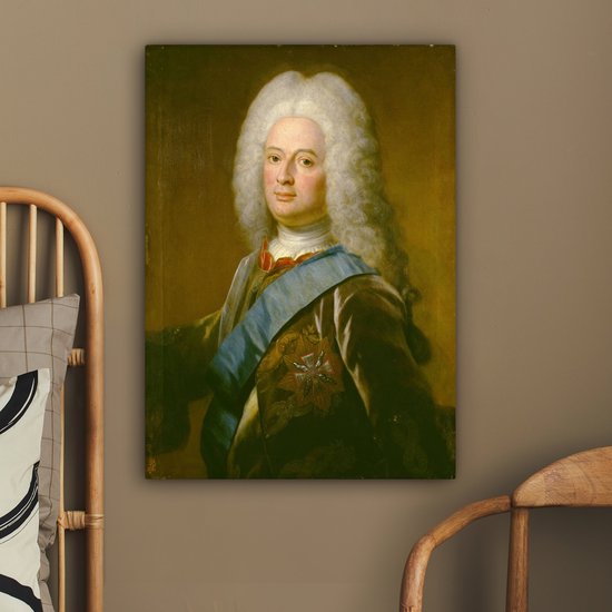 Peintures sur toile - Wilhelm VIII, landgrave de Hesse- Kassel - peinture de Philip van Dijk - 60x80 cm - Décoration murale