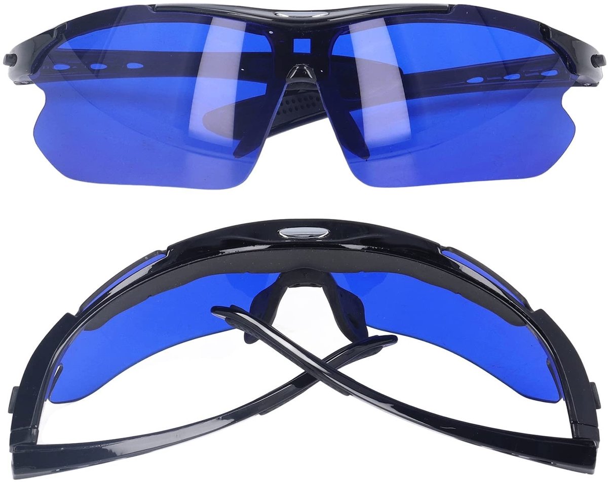 Dailygoods - Golf Ball Finder Bril met Blauwe Lens en Opbergtas