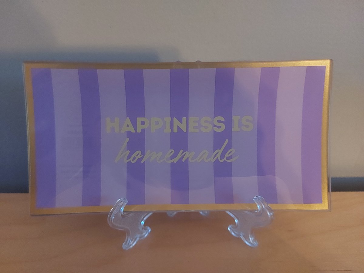 leuk bordje met de tekst : Happiness is homemade