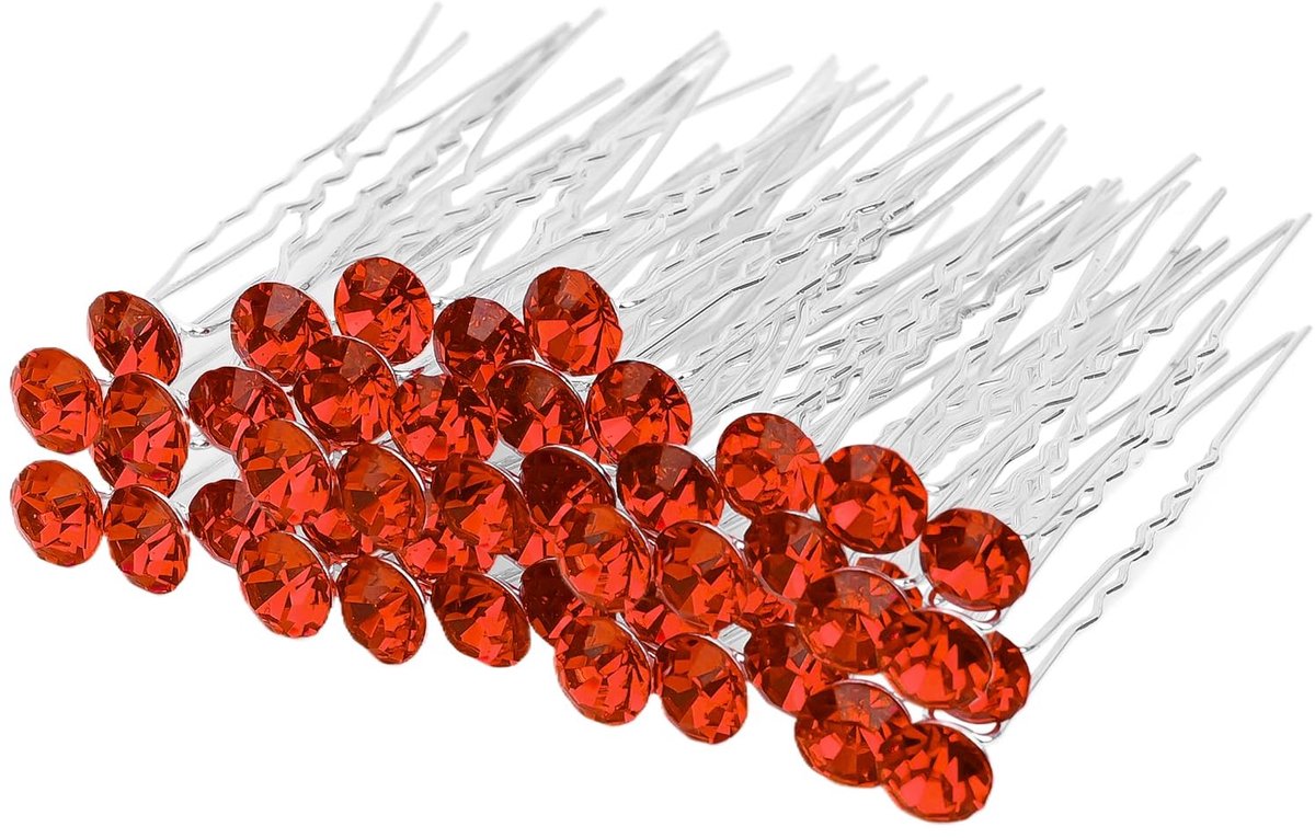 Dailygoods - Innovra - Dailygoods - Set van 25 U-vormige Haarspelden met Strass voor Bruidsaccessoires