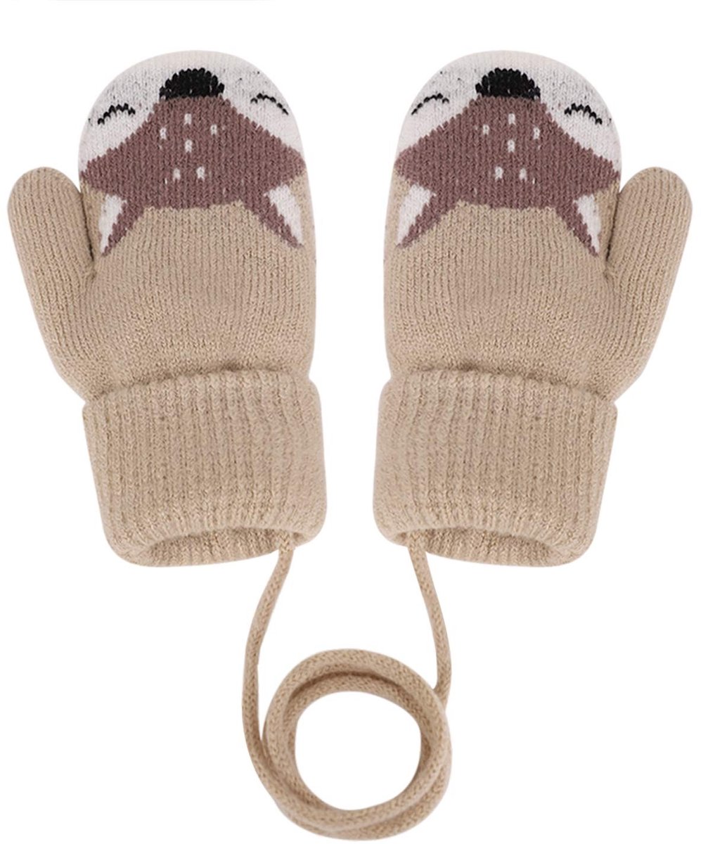 Dailygoods - Dailygoody - Schattige wanten voor baby's en peuters - Warme gebreide handschoenen - Meerdere kleuren - Winteraccessoire - Uniseks voor jongens en mei